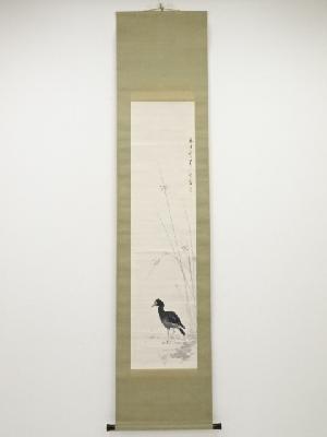 癸丑（1913年）　小室翠雲筆　花鳥　肉筆紙本掛軸（保護箱）